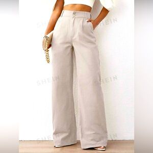 Light Taupe Wide Legged Jeans